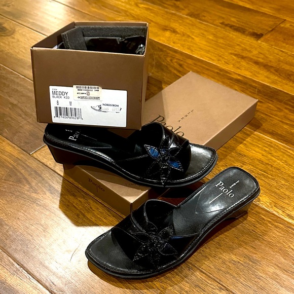 Paolo Shoes - Paolo Elegant Black Women's Mules